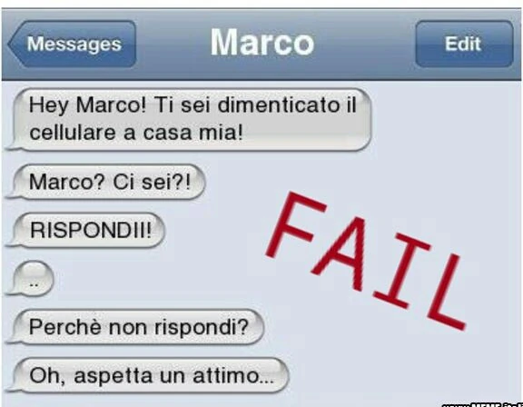 Telefonino dimenticato