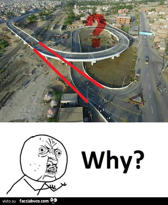 Strada allungata inutilmente. Why?
