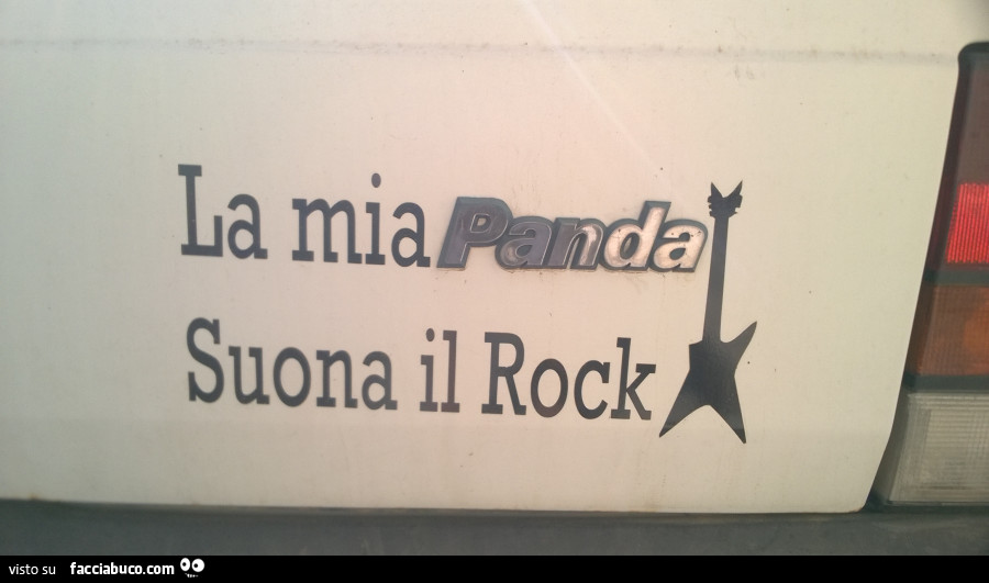 La mia Panda suona il Rock