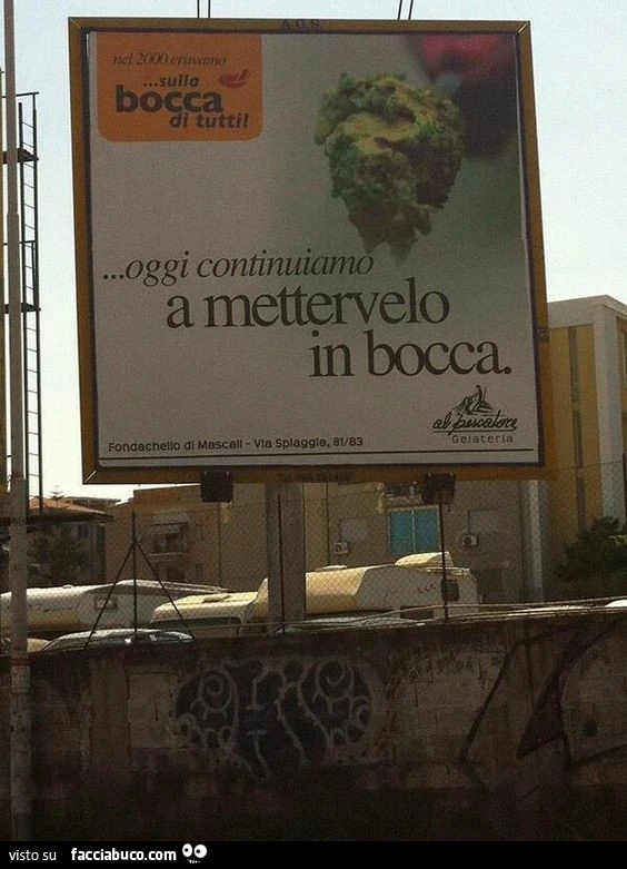 Oggi continuiamo a mettervelo in bocca