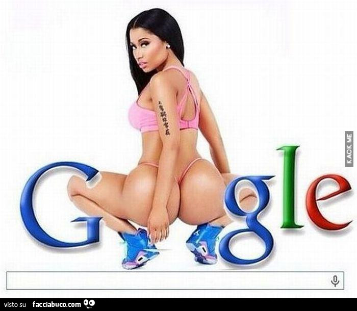 Google con il culo della modella sexy