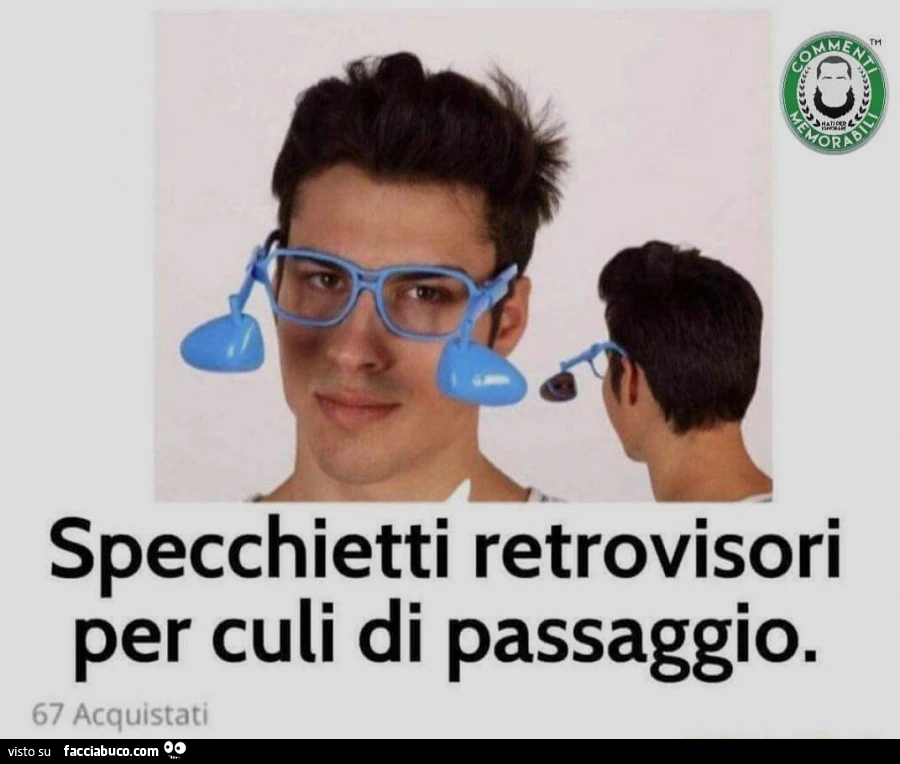 Specchietti retrovisori per culi di passaggio. 329,90 € condiviso da  Surreale - Facciabuco.com
