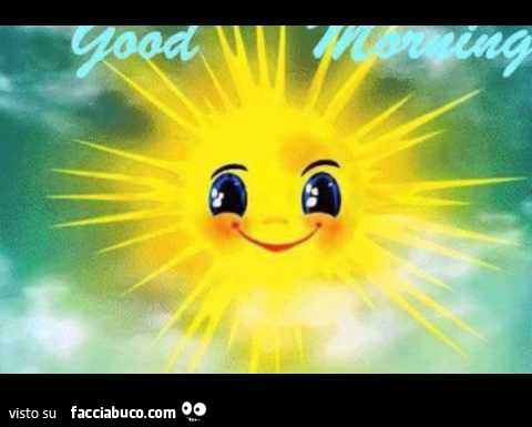 Sole smile. Good Morning