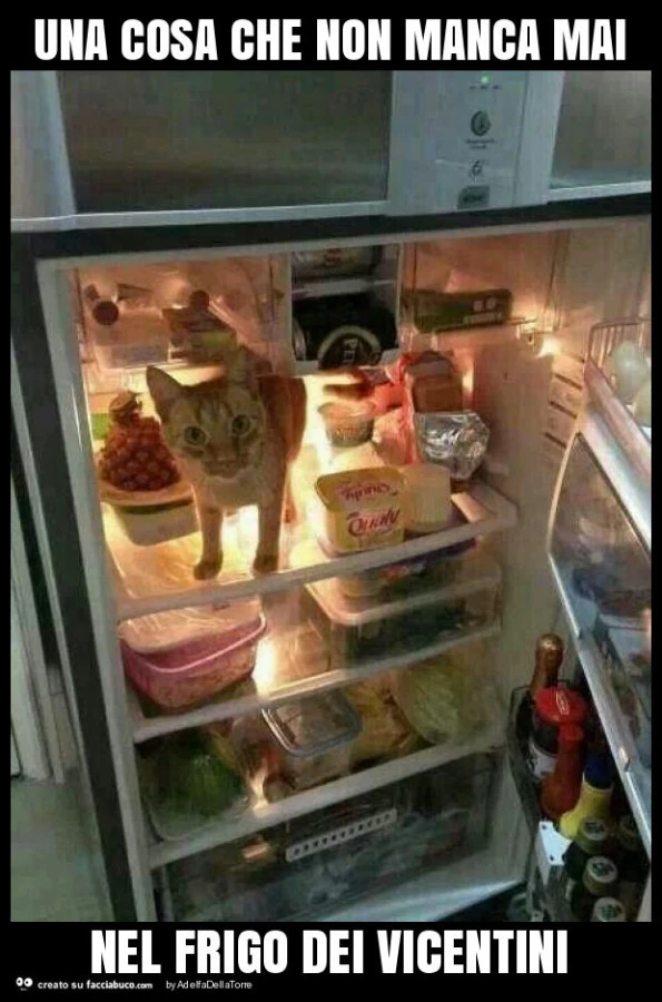 Una cosa che non manca mai nel frigo dei vicentini