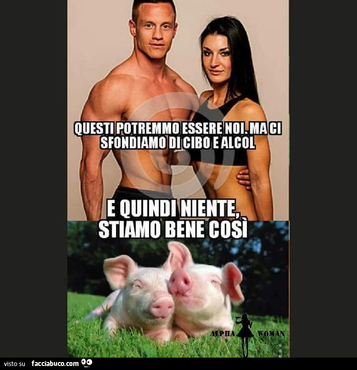 Questi potremmo essere noi. Ma ci sfondiamo di cibo e alcol e quindi niente, stiamo bene così