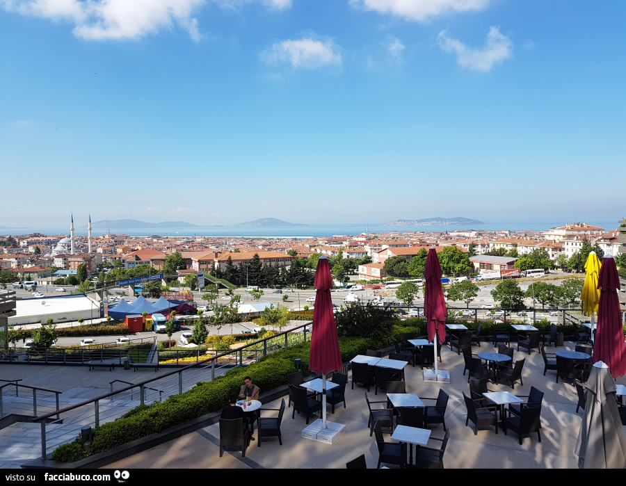 Il mar di Marmara visto dalla parte asiatica di Istanbul