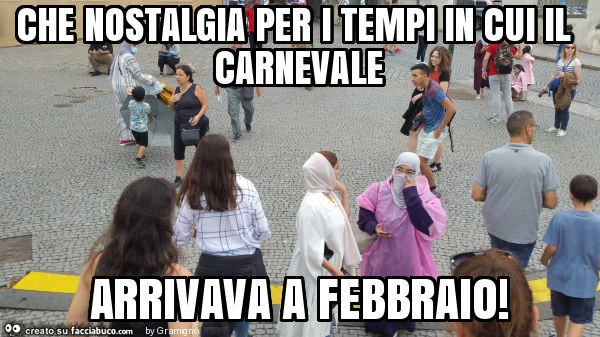 Che nostalgia per i tempi in cui il carnevale arrivava a febbraio