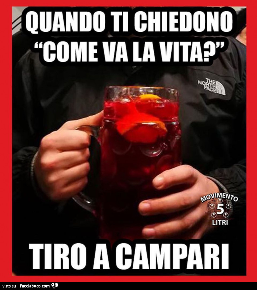 Quando ti chiedono come va la vita? Tiro a Campari