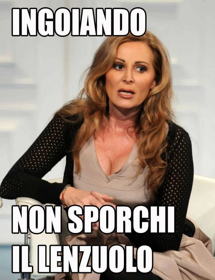 Ingoiando non sporchi il lenzuolo
