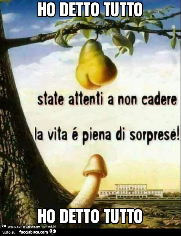 Ho detto tutto ho detto tutto