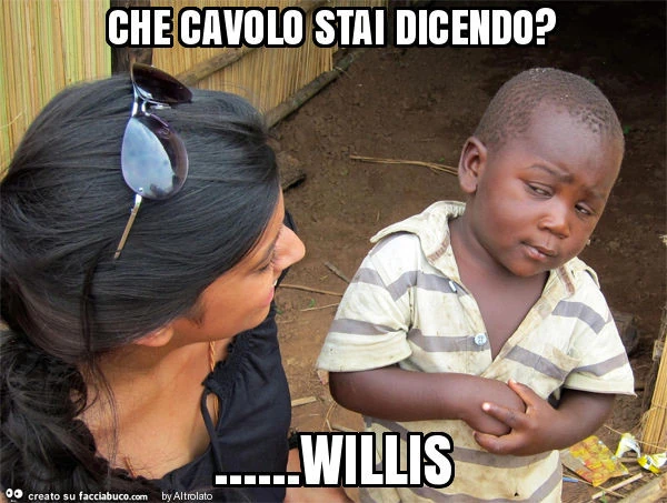 Che cavolo stai dicendo? &hellip; willis