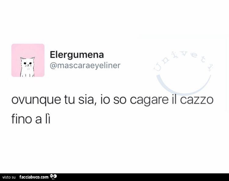 Ovunque Tu Sia Io So Amare Fino A Lì