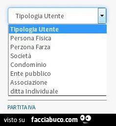 Tipologia utente: perzona farza