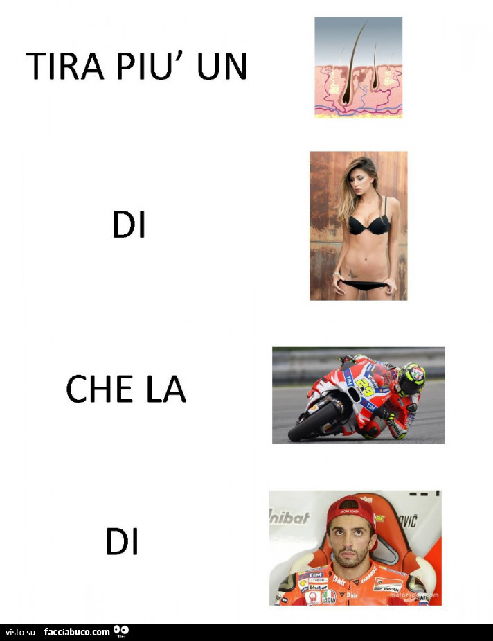 Tira più un pelo di Belen che la moto di Iannone