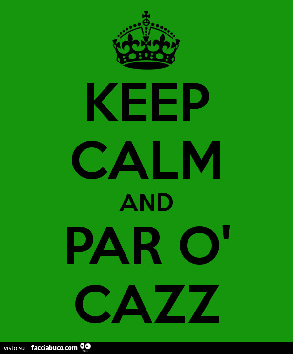 Keep Calm and par o cazz