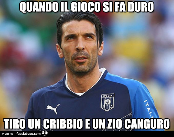 Quando il gioco si fa duro tiro un cribbio e un zio canguro