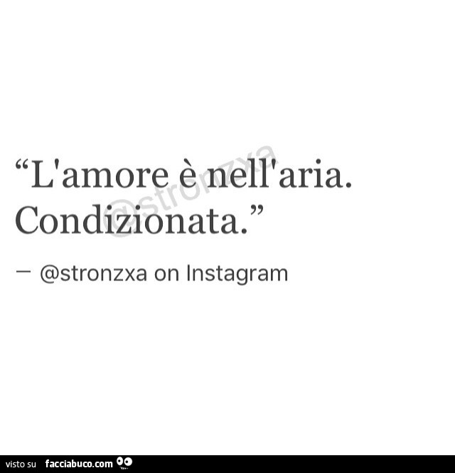 L'amore è nell'aria. Condizionata