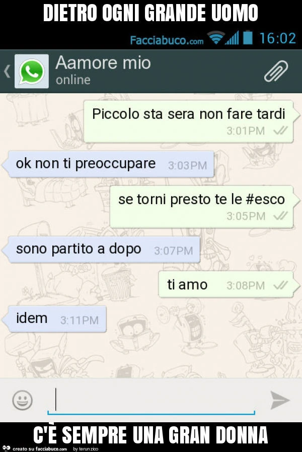 Dietro ogni grande uomo c'è sempre una gran donna