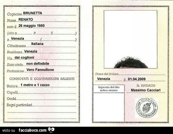 Tutti i meme su Renato Brunetta - Facciabuco.com