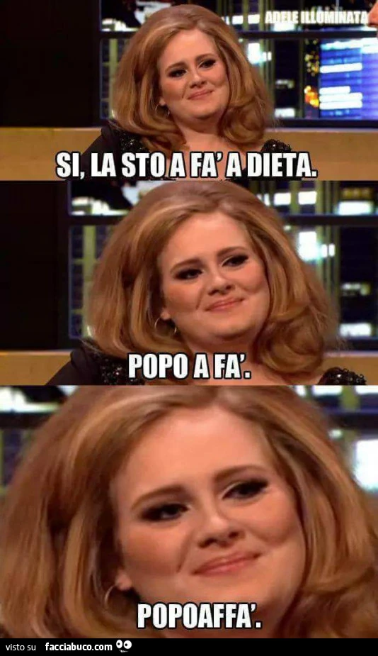 Si, la sto a fà la dieta