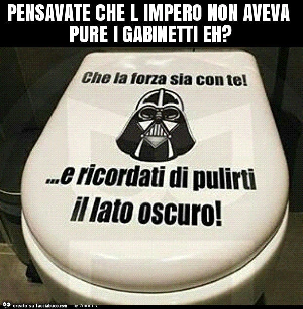 Pensavate che l impero non aveva pure i gabinetti eh?