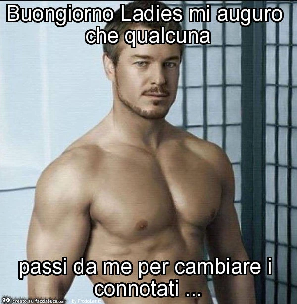 Buongiorno ladies mi auguro che qualcuna passi da me per cambiare i connotati