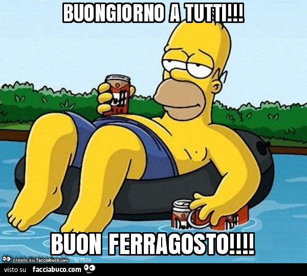 Buongiorno a tutti! Buon ferragosto