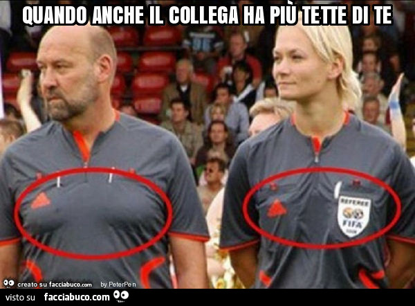 Quando anche il collega ha più tette di te