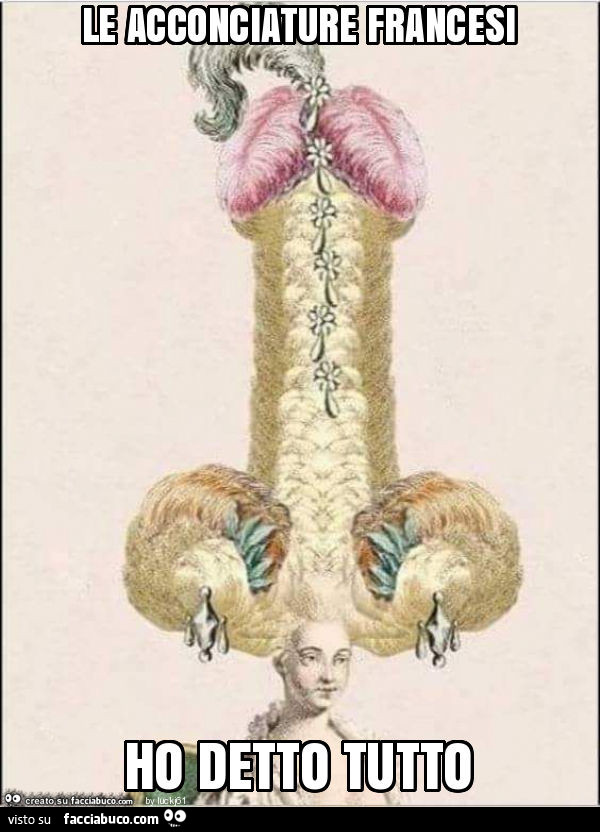 Le acconciature francesi ho detto tutto