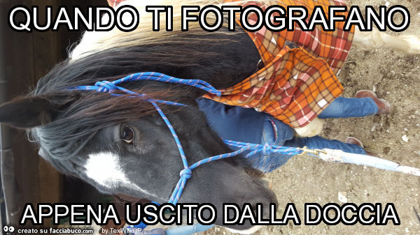 Quando ti fotografano appena uscito dalla doccia