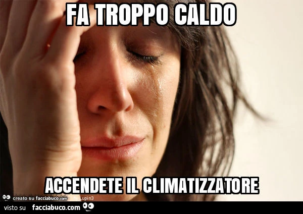 Fa troppo caldo accendete il climatizzatore