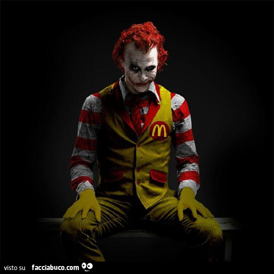 Joker con la divisa del McDonald's