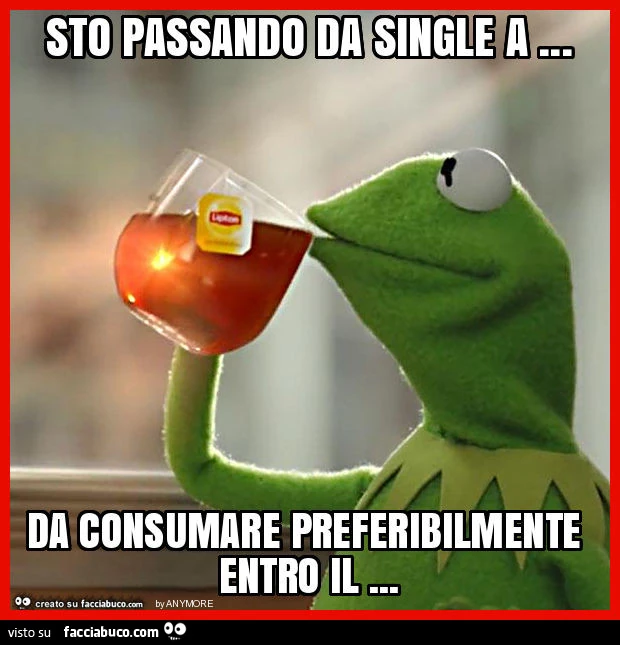 Sto passando da single a&hellip; da consumare preferibilmente entro il