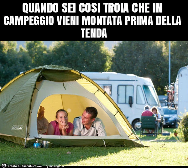 Quando sei cosi troia che in campeggio vieni montata prima della tenda
