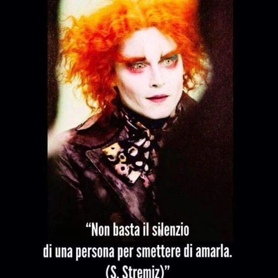 Non basta il silenzio di una persona per smettere di amarla