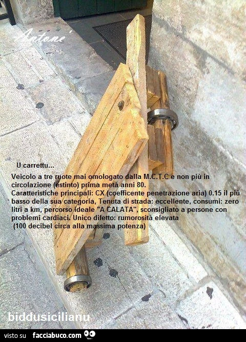 U carrettu: veicolo a tre ruote