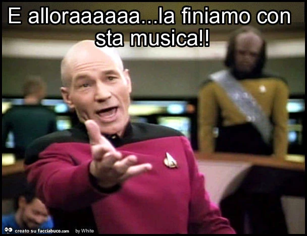 E alloraaaaaa&hellip; la finiamo con sta musica