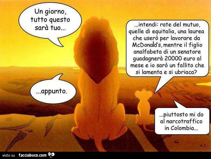Simba Un Giorno Tutto Questo Sarà Tuo