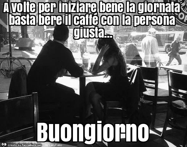A volte per iniziare bene la giornata basta bere il caffé con la persona giusta&hellip; buongiorno