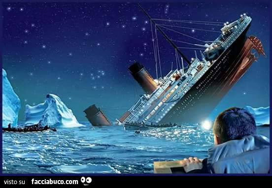 Il titanic affonda