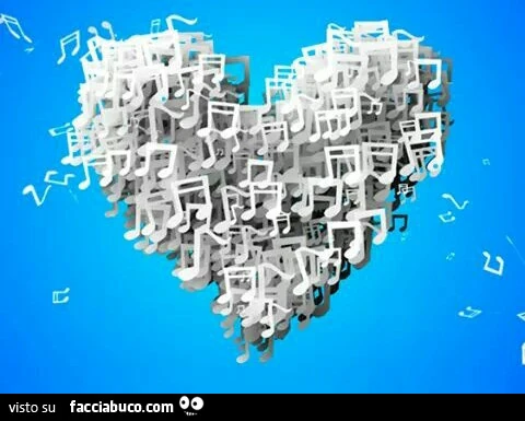 Cuore di note musicali