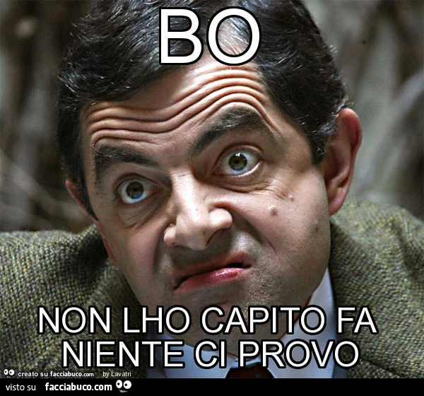 Bo non lho capito fa niente ci provo