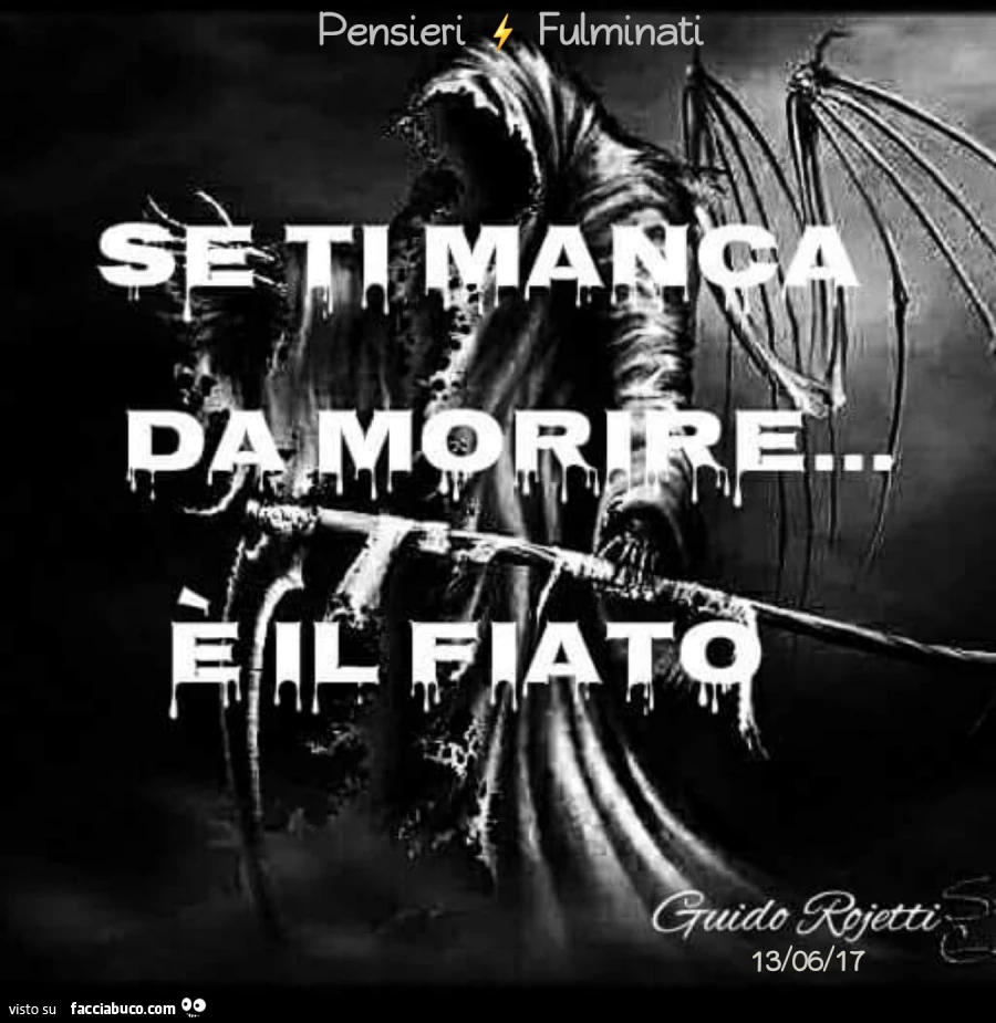 Se ti manca da morire&hellip; è il fiato