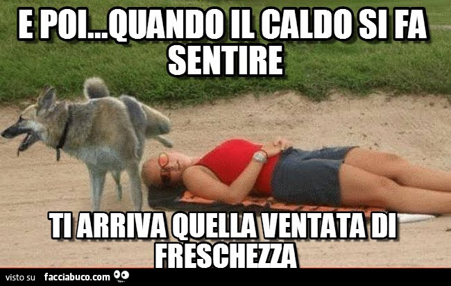 E poi… quando il caldo si fa sentire ti arriva quella ventata di freschezza