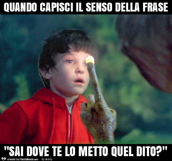 Quando Capisci Il Senso Della Frase Sai Dove Te Lo Metto Quel Dito 