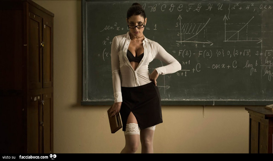 Professoressa di matematica sexy.
