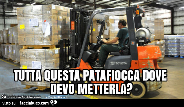 Tutta questa patafiocca dove devo metterla?
