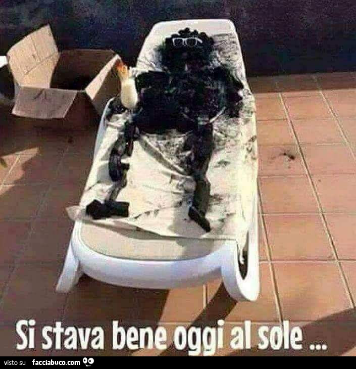 Si stava bene oggi al sole