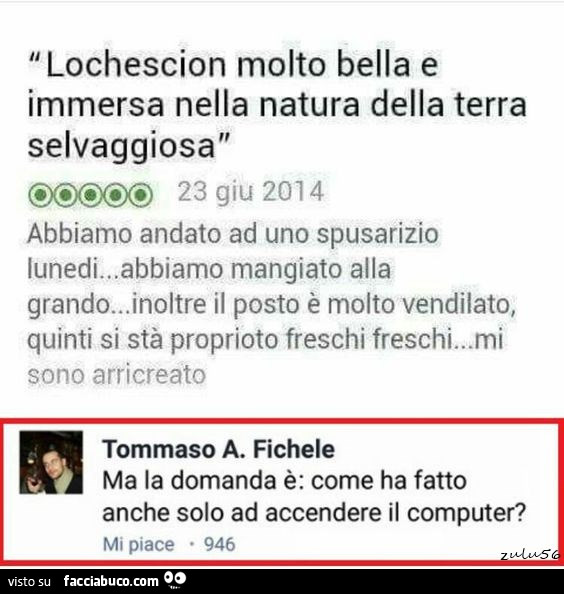 Lochescion molto bella e immersa nella natura della terra selvaggiosa. Abbiamo andato ad uno spusarizio lunedi