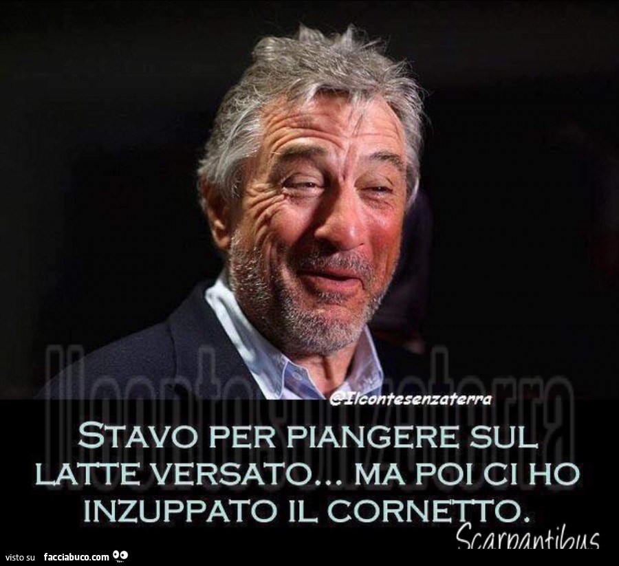 Stavo per piangere sul latte versato… ma poi ci ho inzuppato il cornetto